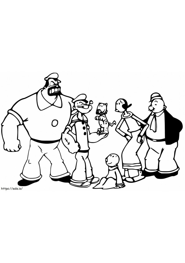 130 Popeye the Sailor Man Coloring Pages Printable 102