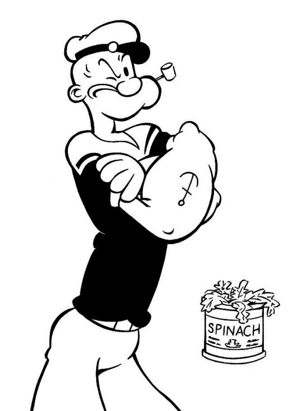 130 Popeye the Sailor Man Coloring Pages Printable 2