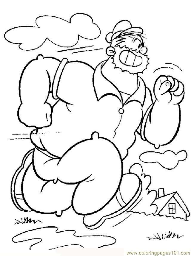 130 Popeye the Sailor Man Coloring Pages Printable 20