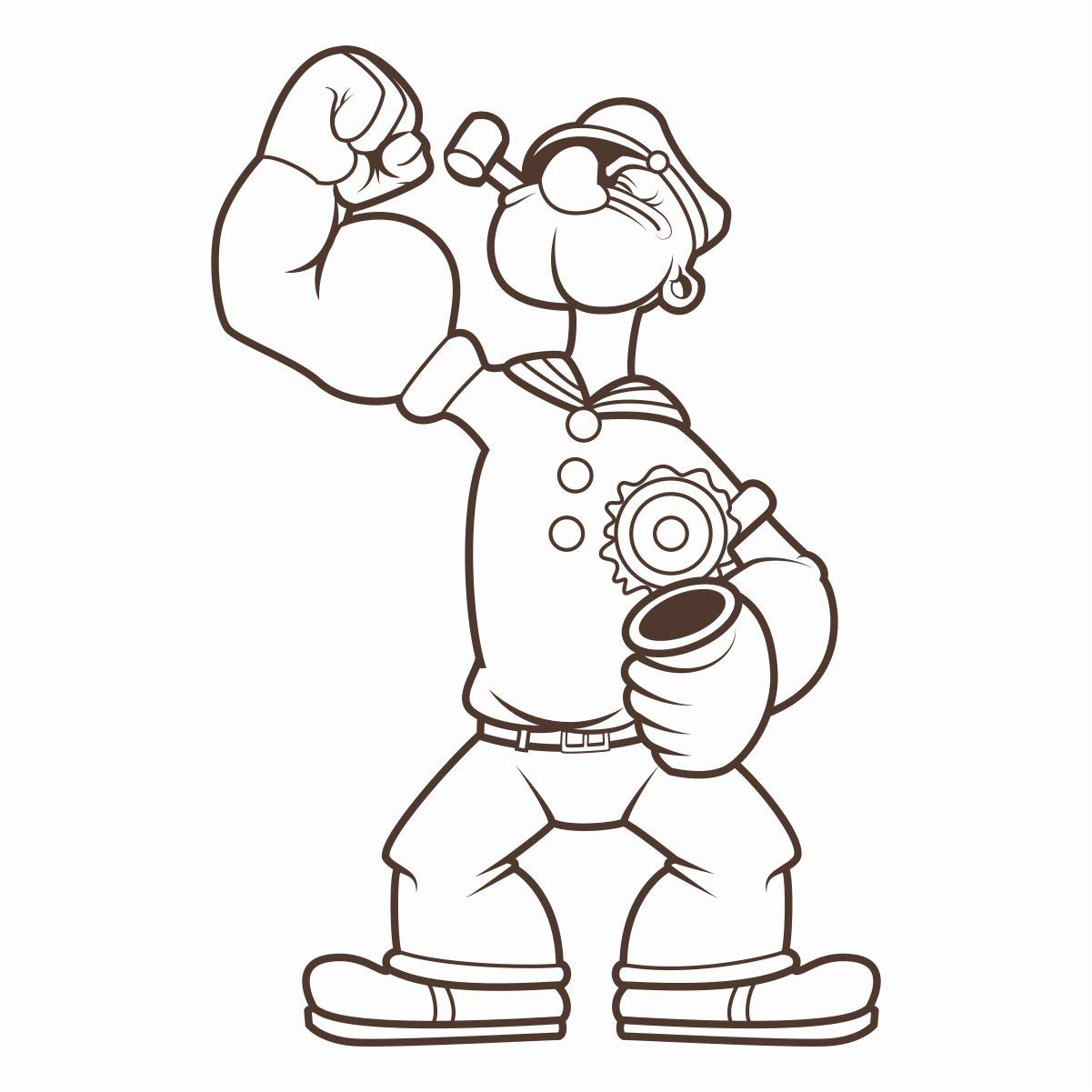 130 Popeye the Sailor Man Coloring Pages Printable 26