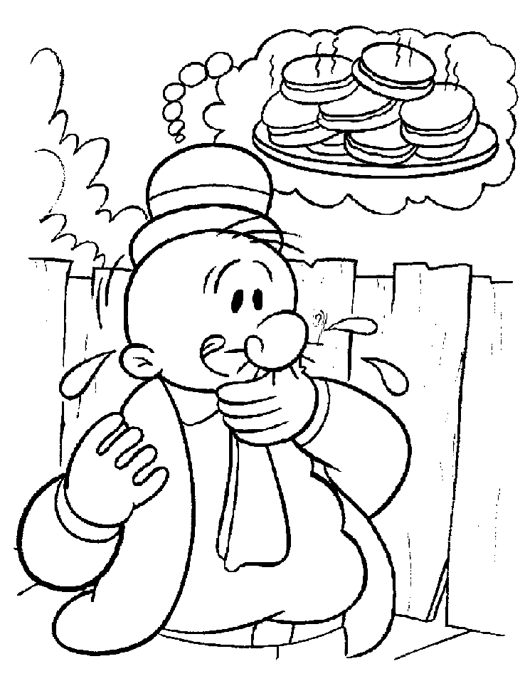 130 Popeye the Sailor Man Coloring Pages Printable 3