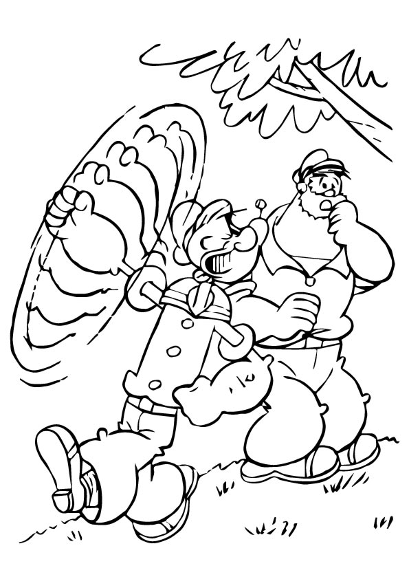 popeye the sailor man coloring pages printable jpg