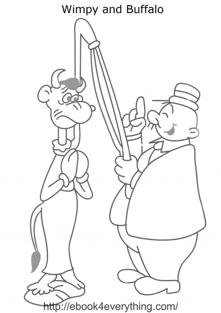 130 Popeye the Sailor Man Coloring Pages Printable 42