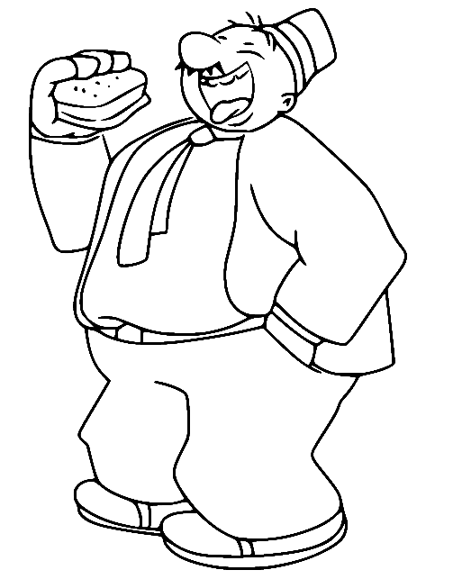 130 Popeye the Sailor Man Coloring Pages Printable 5