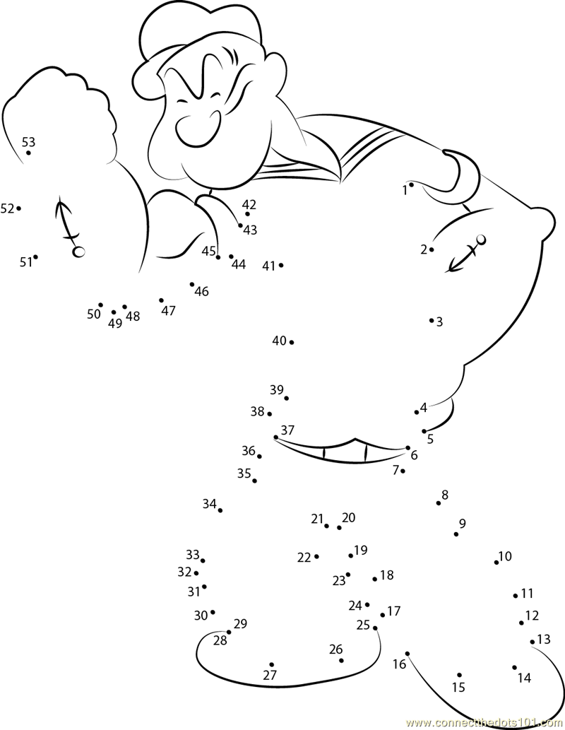 130 Popeye the Sailor Man Coloring Pages Printable 93