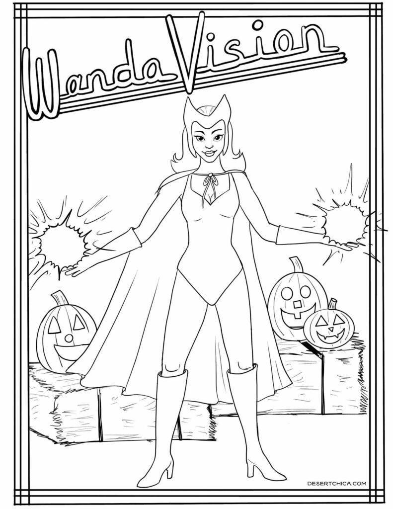 130+ Witch Coloring Page Ideas for Halloween Fun 106