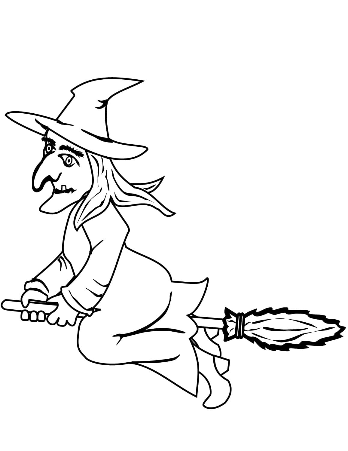 130+ Witch Coloring Page Ideas for Halloween Fun 120