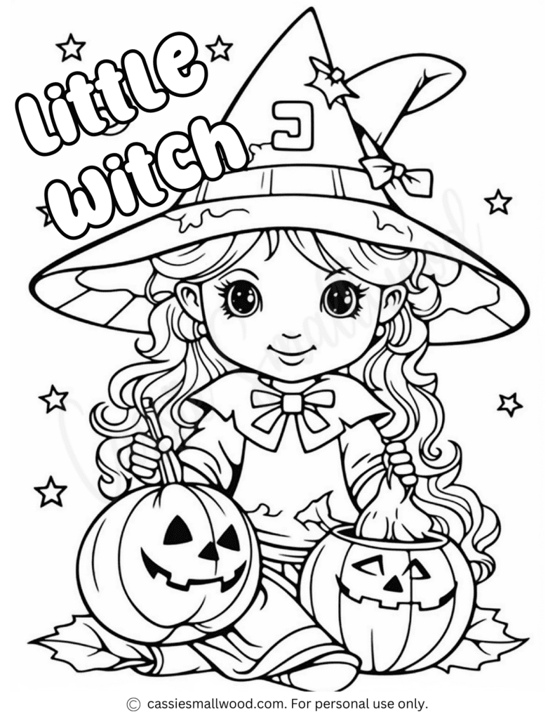 130+ Witch Coloring Page Ideas for Halloween Fun 122