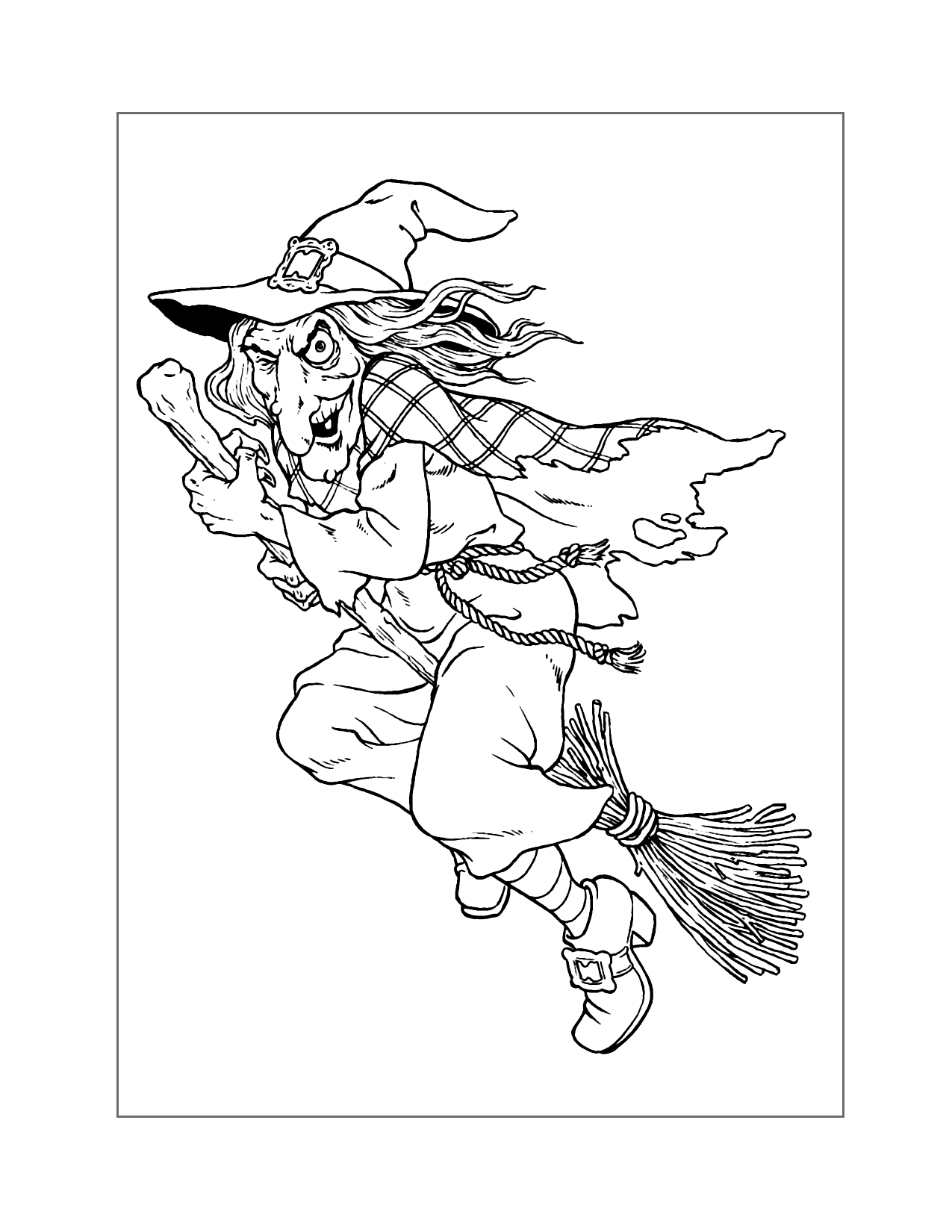 130+ Witch Coloring Page Ideas for Halloween Fun 13