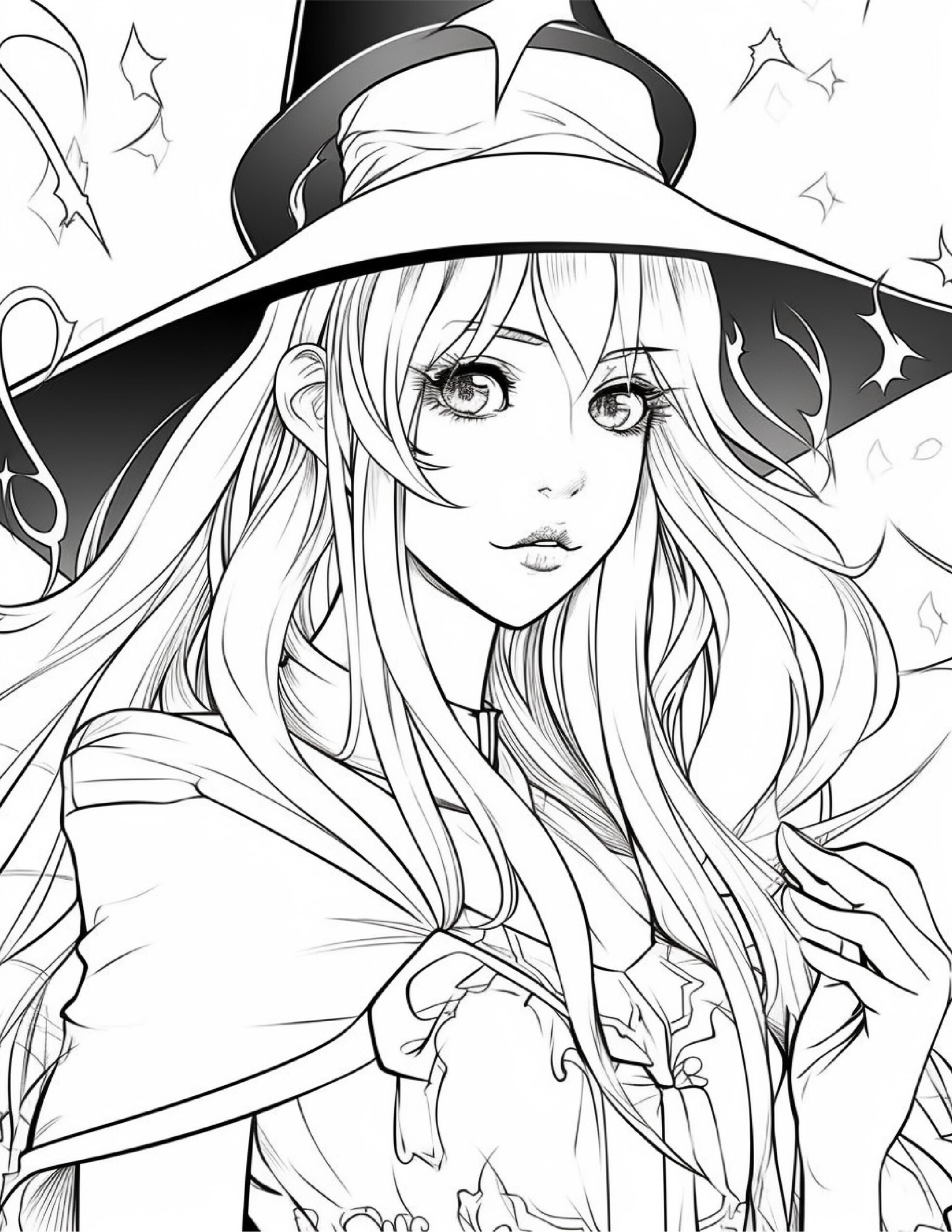 130+ Witch Coloring Page Ideas for Halloween Fun 15