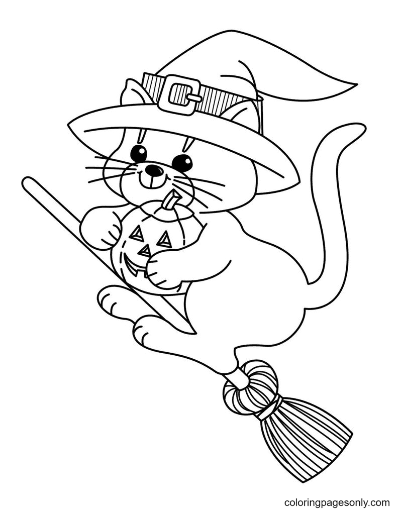 130+ Witch Coloring Page Ideas for Halloween Fun 16