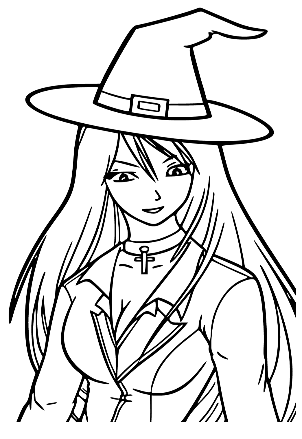 130+ Witch Coloring Page Ideas for Halloween Fun 18