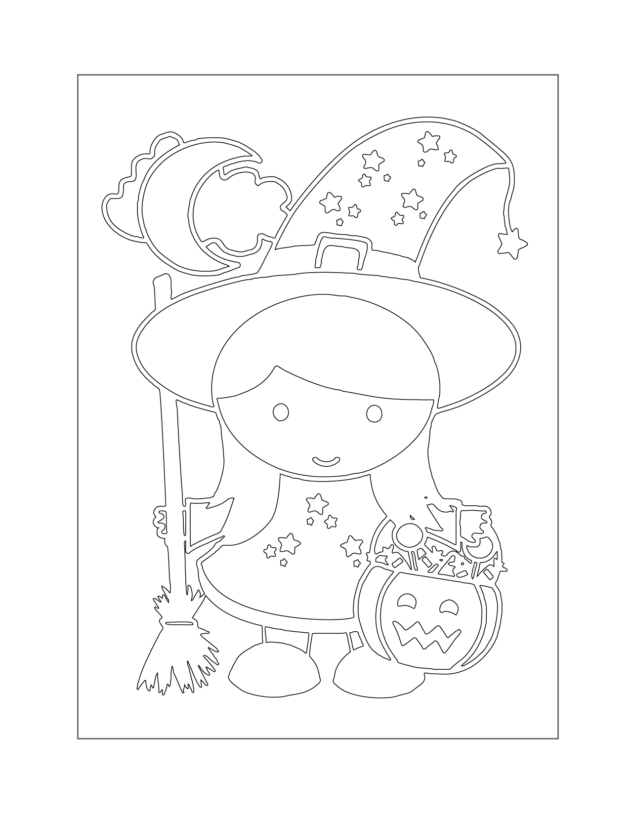 130+ Witch Coloring Page Ideas for Halloween Fun 33