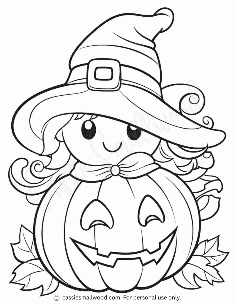 130+ Witch Coloring Page Ideas for Halloween Fun 34