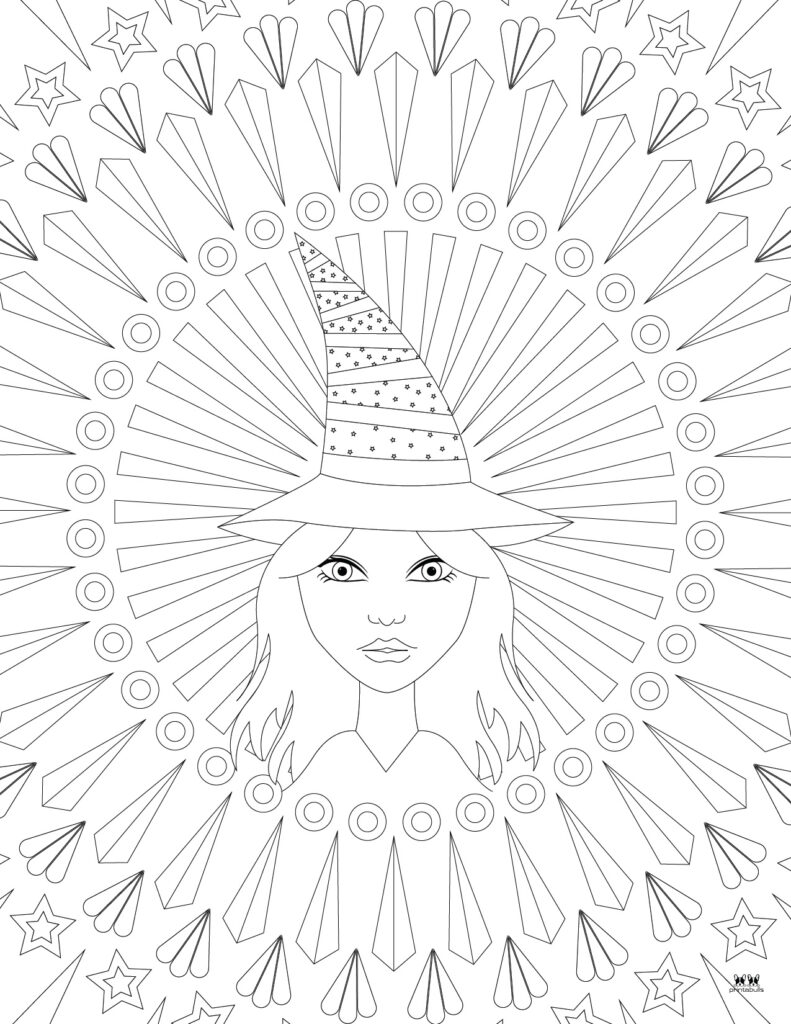 130+ Witch Coloring Page Ideas for Halloween Fun 49