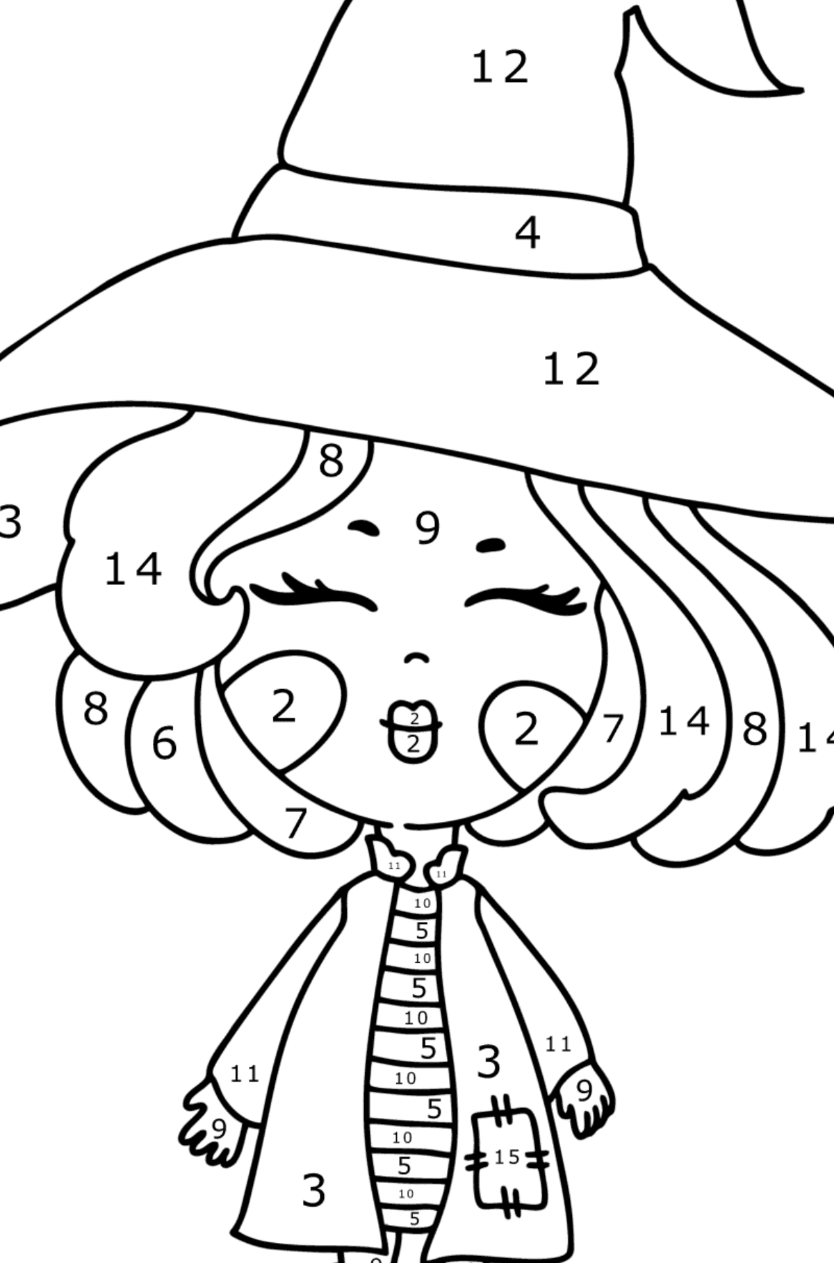 130+ Witch Coloring Page Ideas for Halloween Fun 50