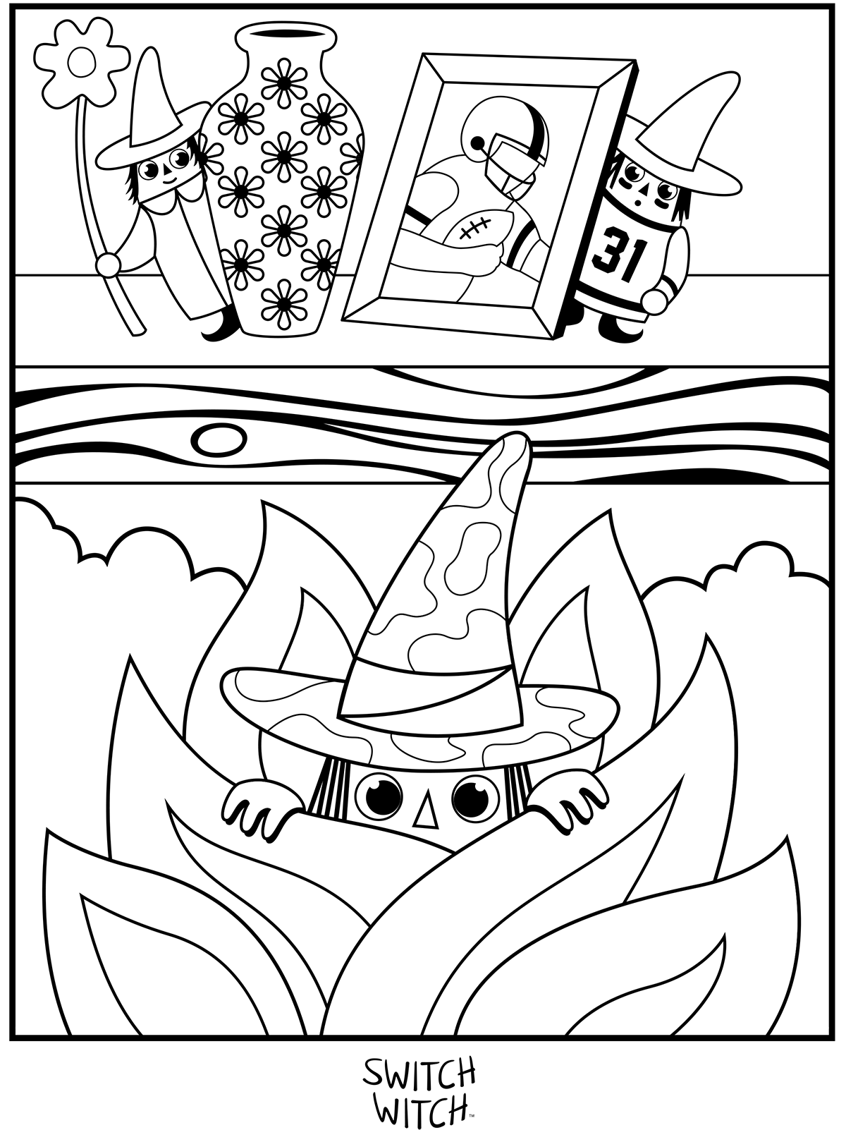 130+ Witch Coloring Page Ideas for Halloween Fun 51