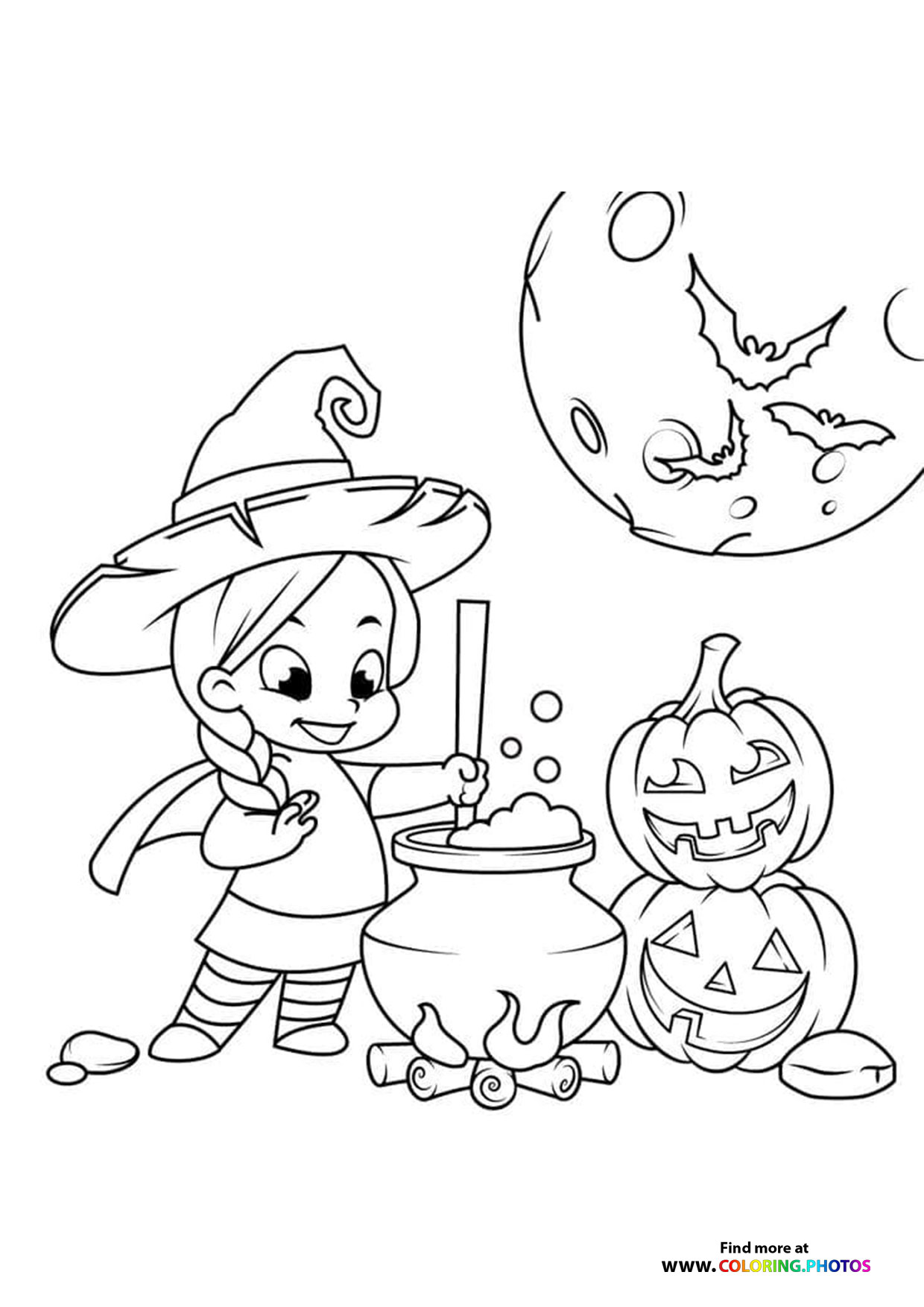 130+ Witch Coloring Page Ideas for Halloween Fun 53