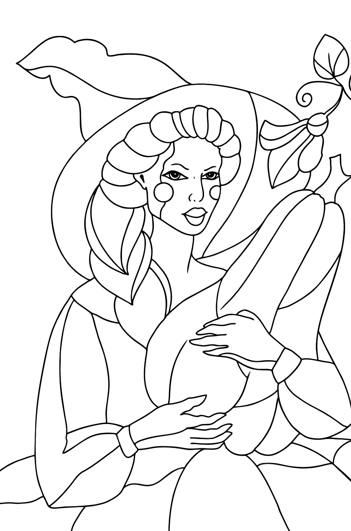 130+ Witch Coloring Page Ideas for Halloween Fun 82