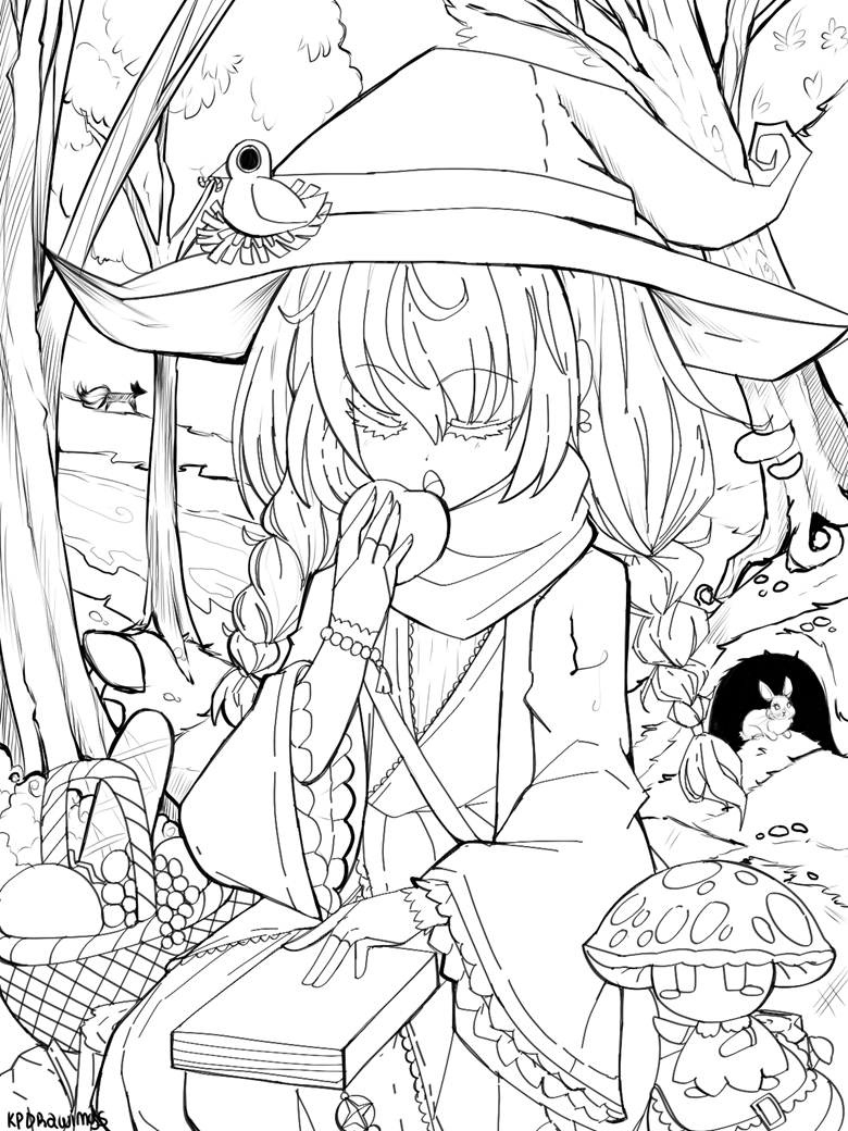 130+ Witch Coloring Page Ideas for Halloween Fun 93