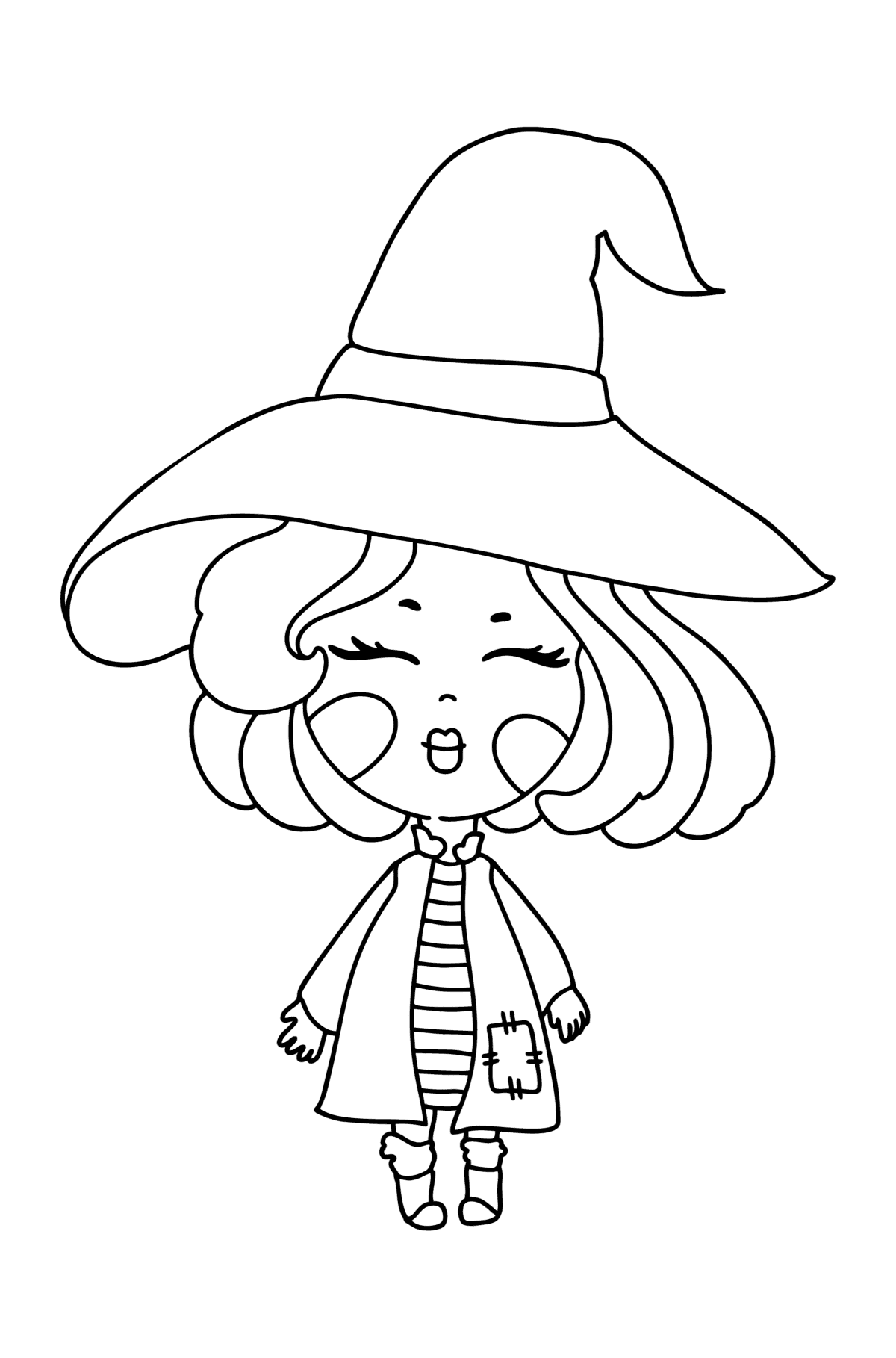 130+ Witch Coloring Page Ideas for Halloween Fun 97