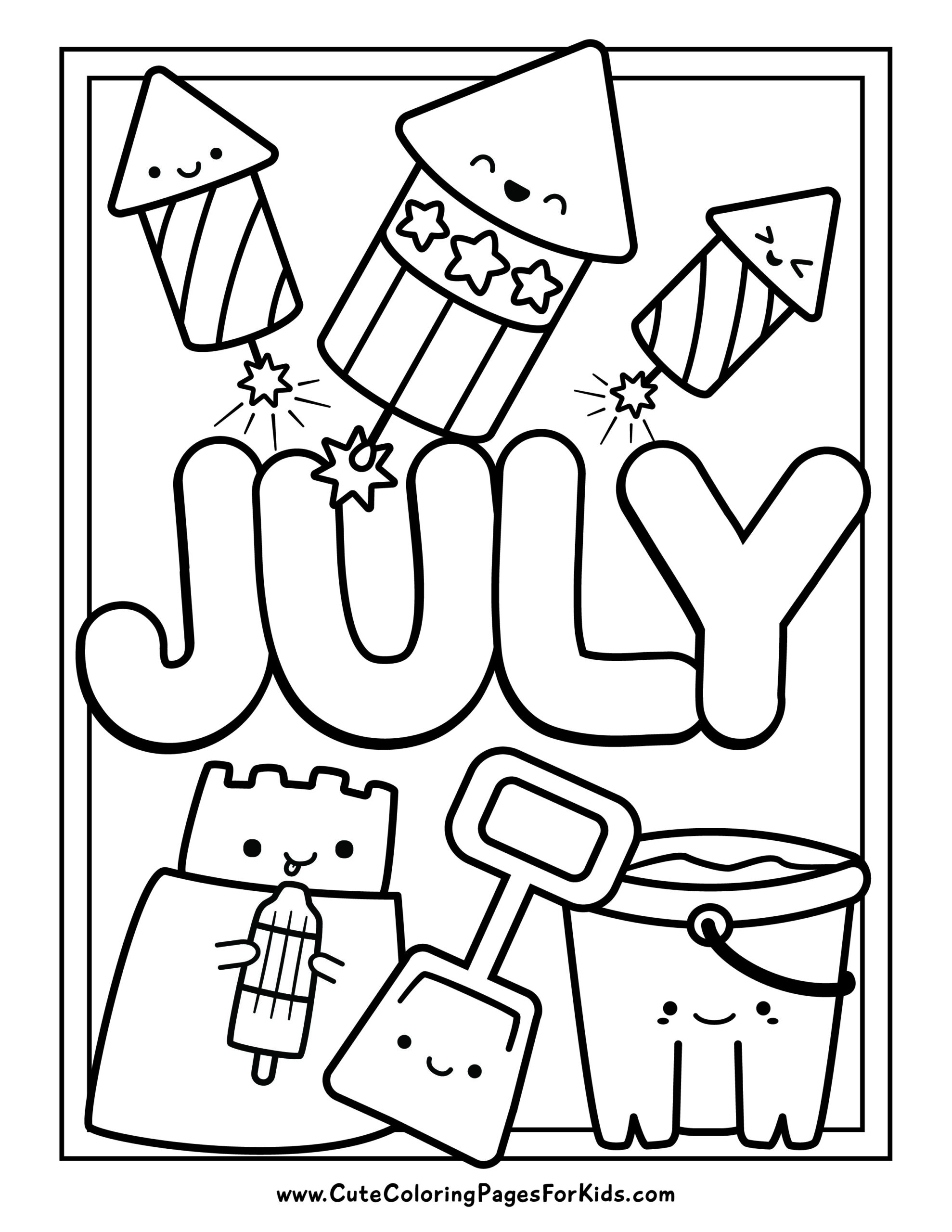 131+ Monthly Coloring Pages Printable 1