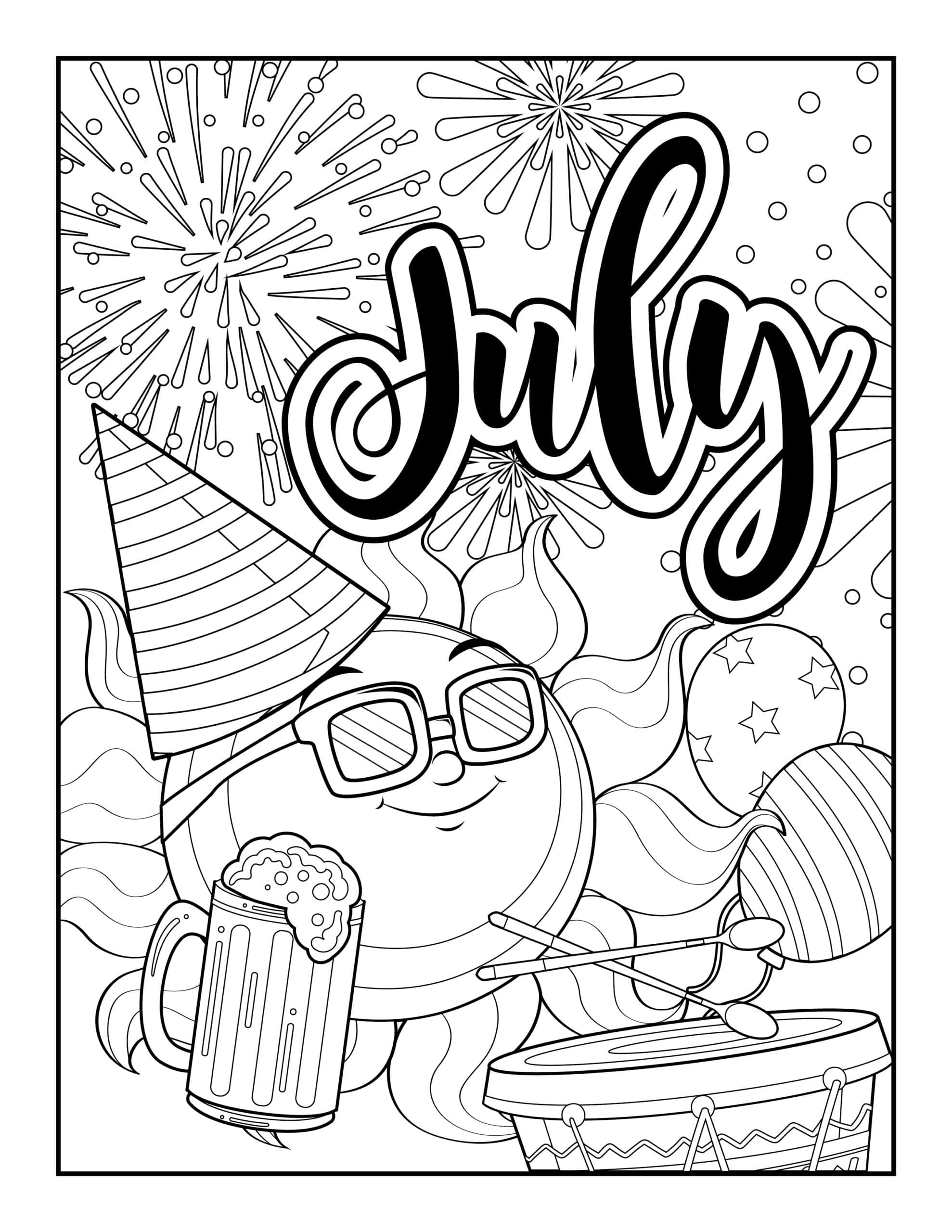 131+ Monthly Coloring Pages Printable 15