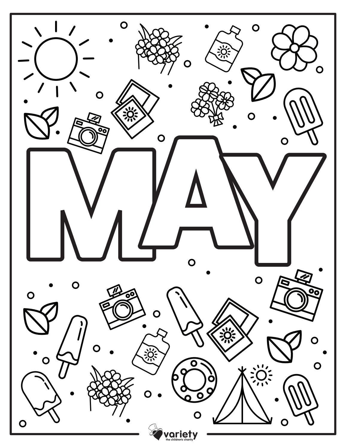 131+ Monthly Coloring Pages Printable 2