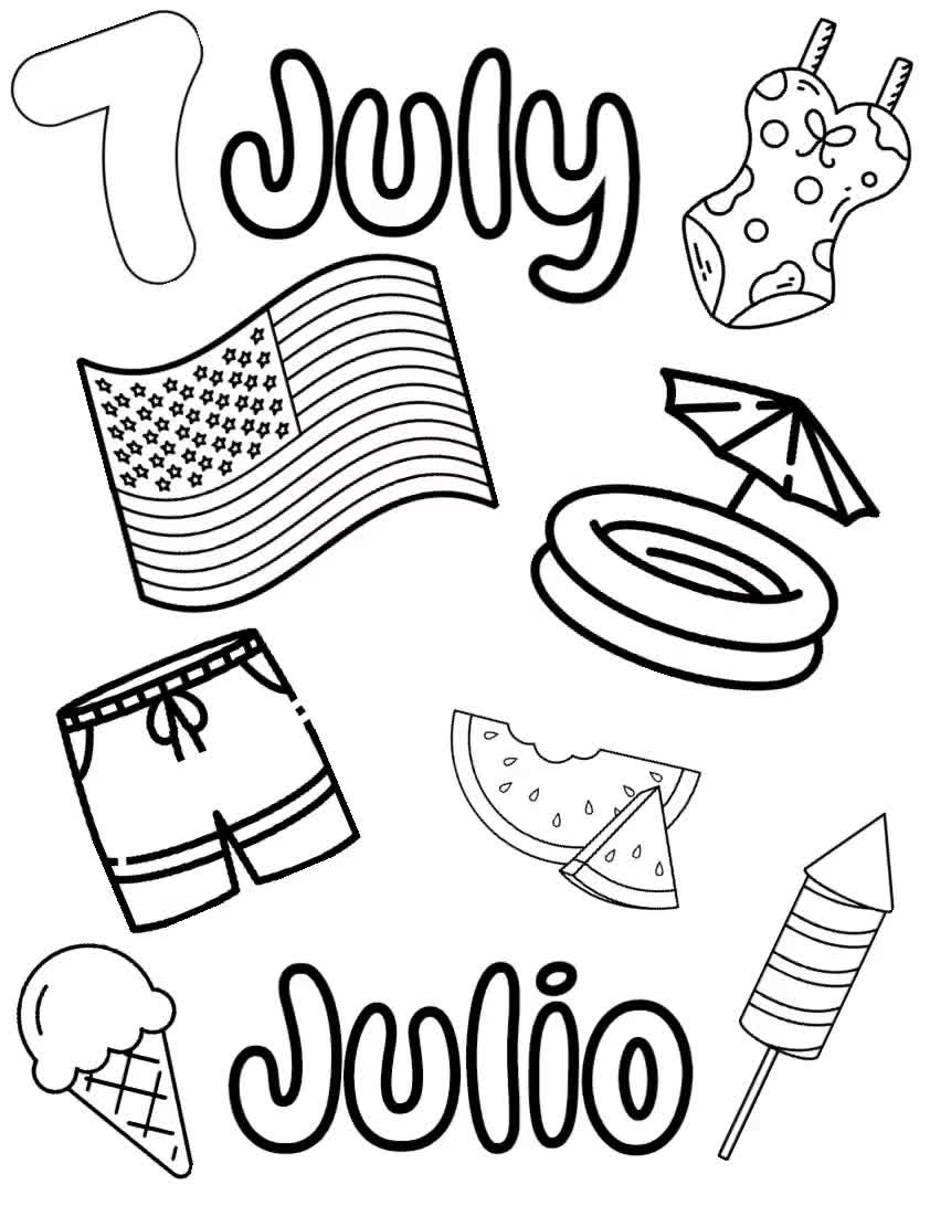 131+ Monthly Coloring Pages Printable 21