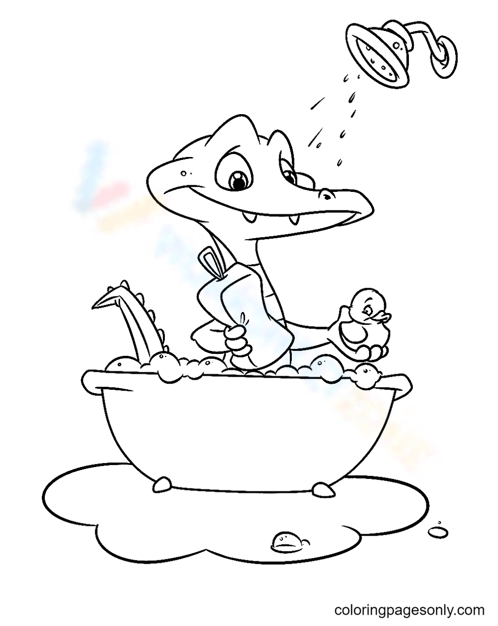 135+ Coloring Pages of Alligators Printable 13