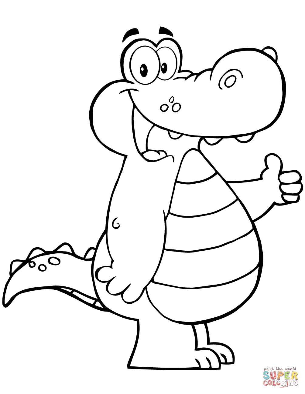 135+ Coloring Pages of Alligators Printable 2