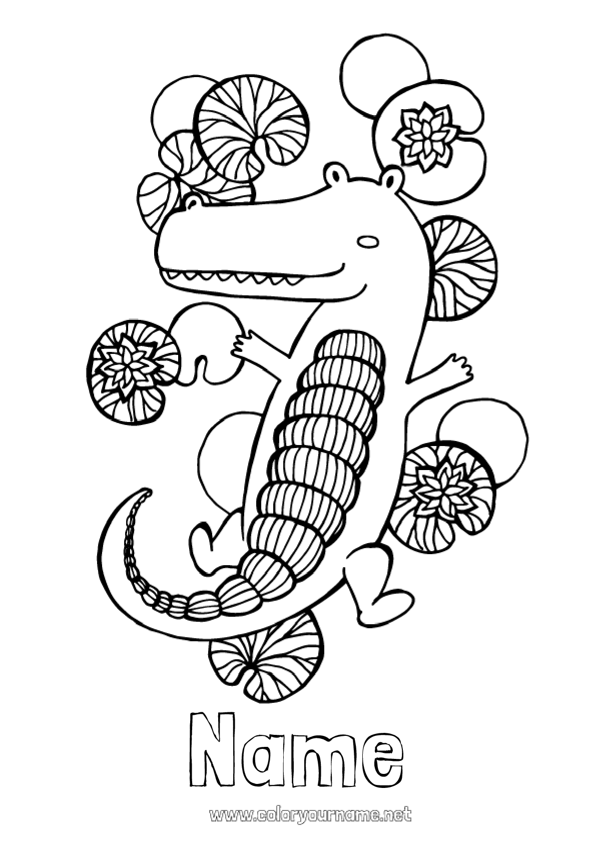 135+ Coloring Pages of Alligators Printable 22