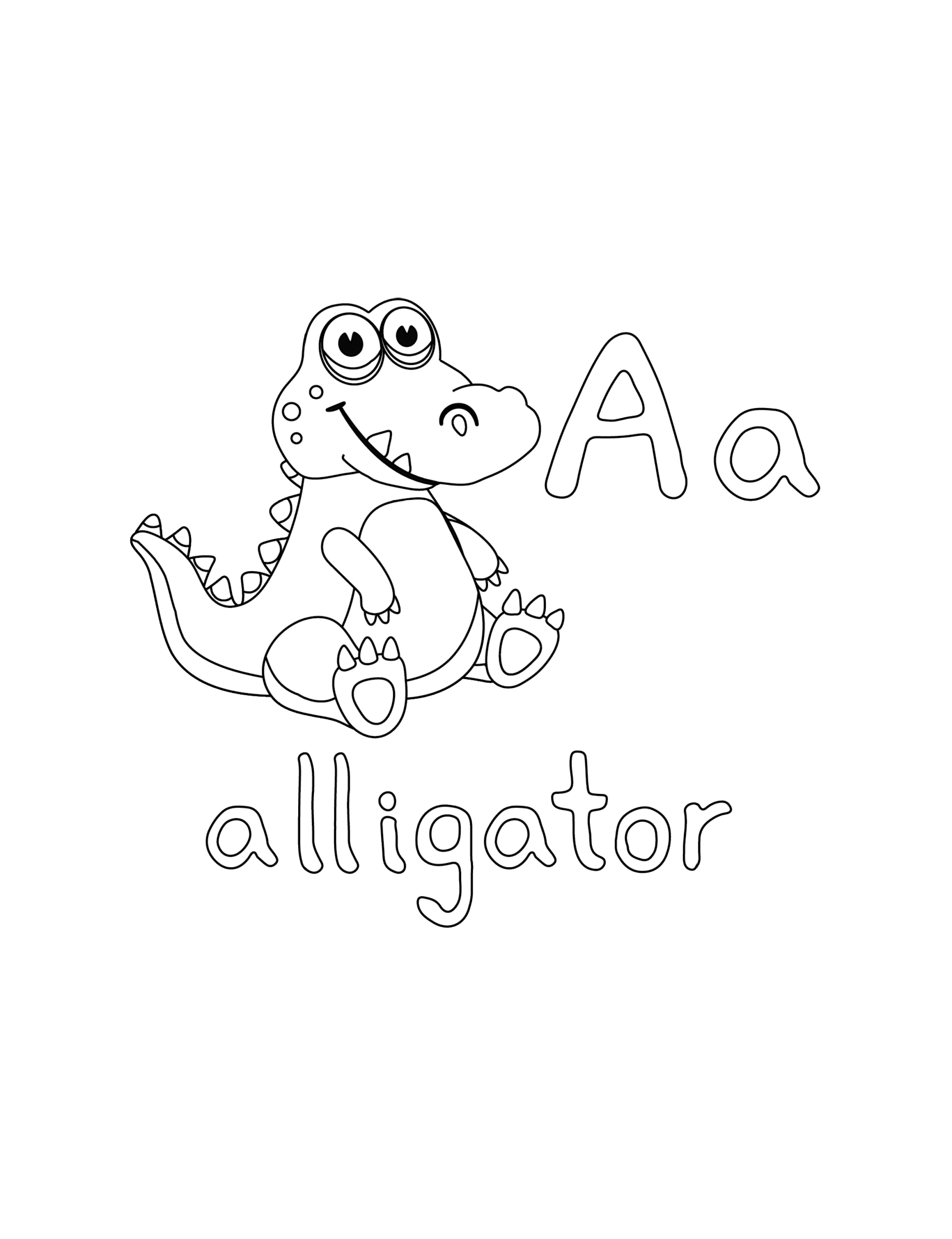 135+ Coloring Pages of Alligators Printable 24