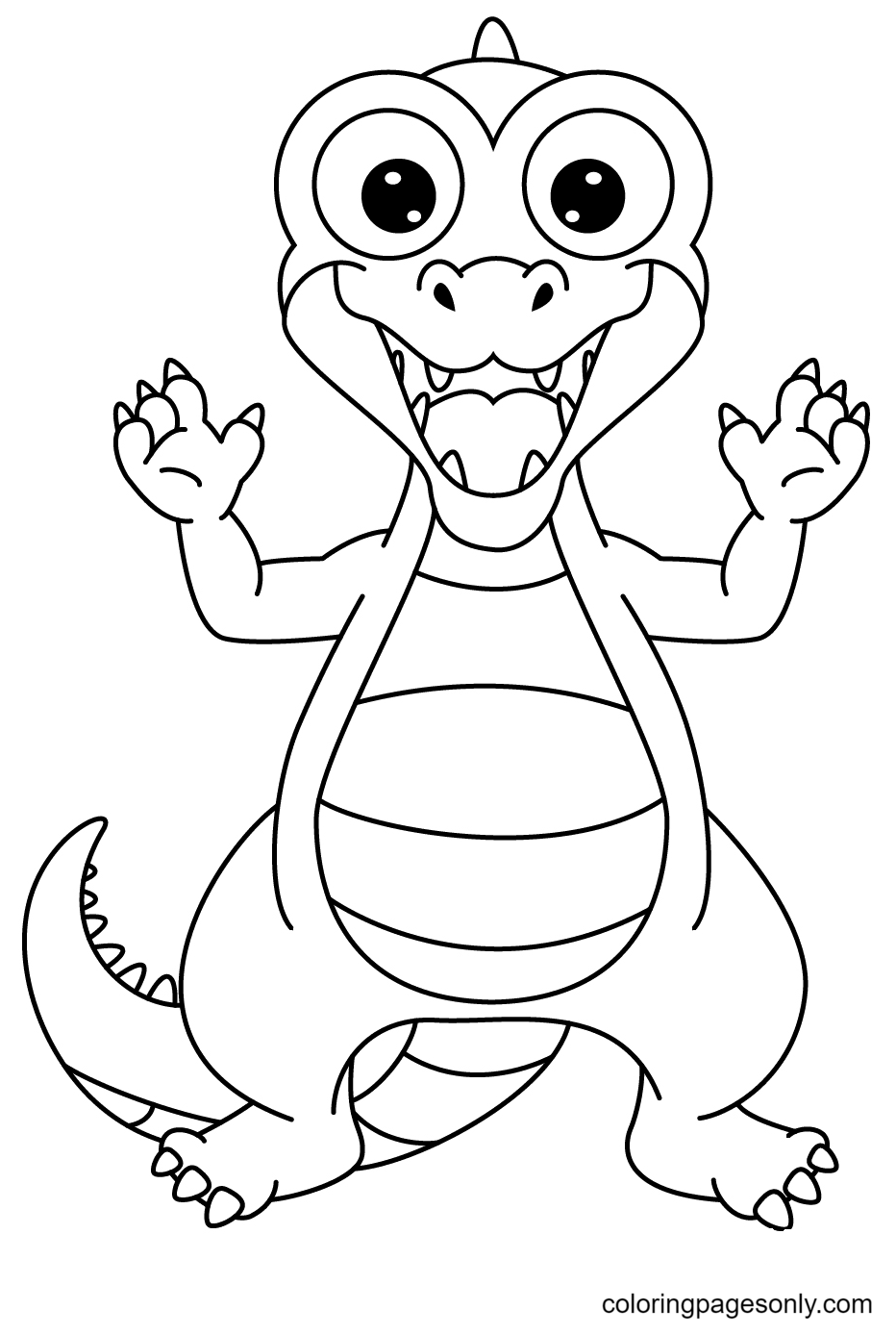 135+ Coloring Pages of Alligators Printable 26