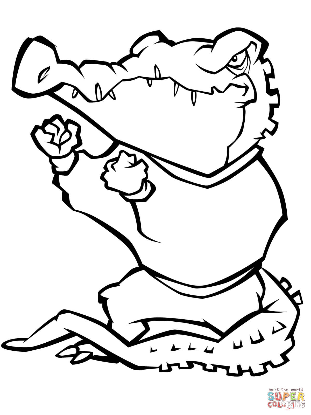 135+ Coloring Pages of Alligators Printable 37