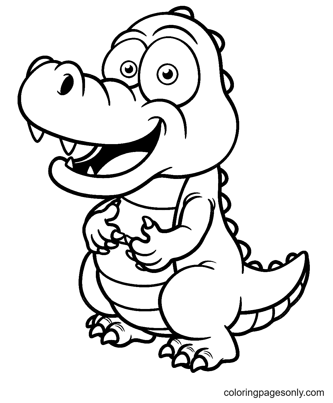 135+ Coloring Pages of Alligators Printable 48