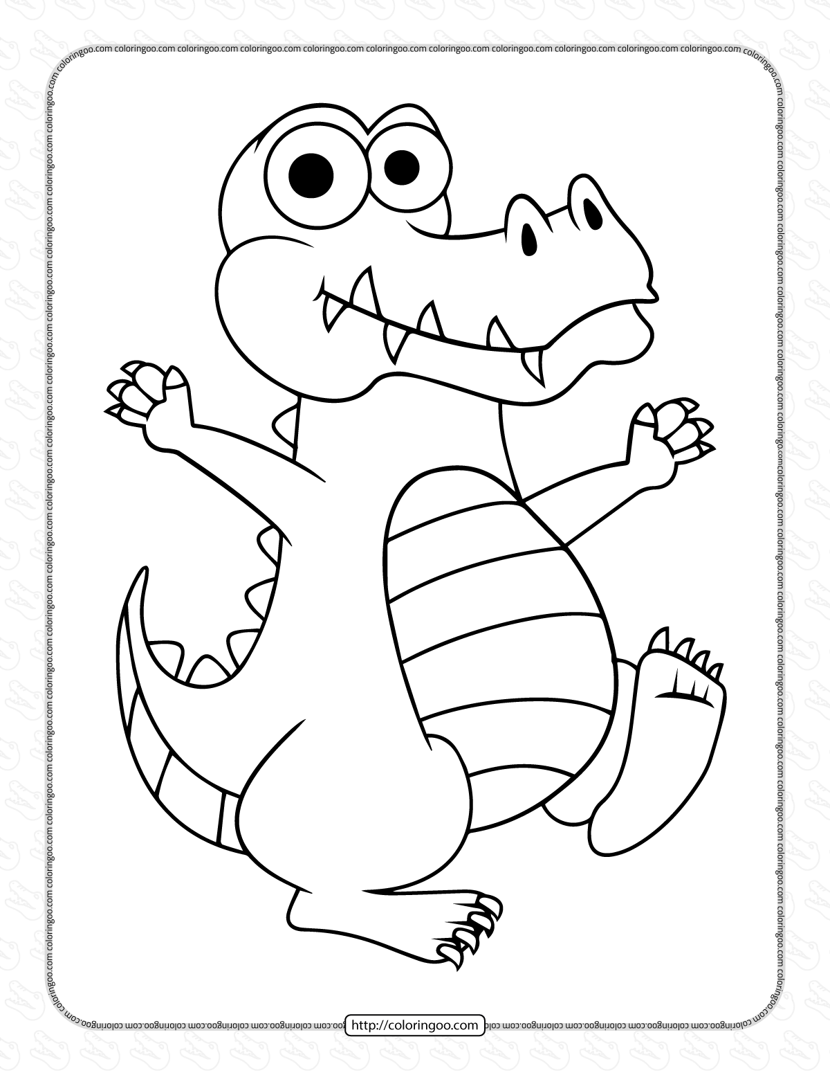 135+ Coloring Pages of Alligators Printable 53