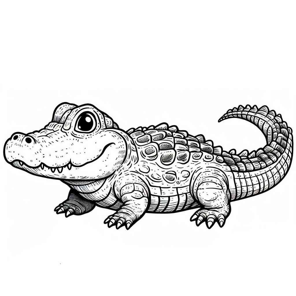 135+ Coloring Pages of Alligators Printable 62