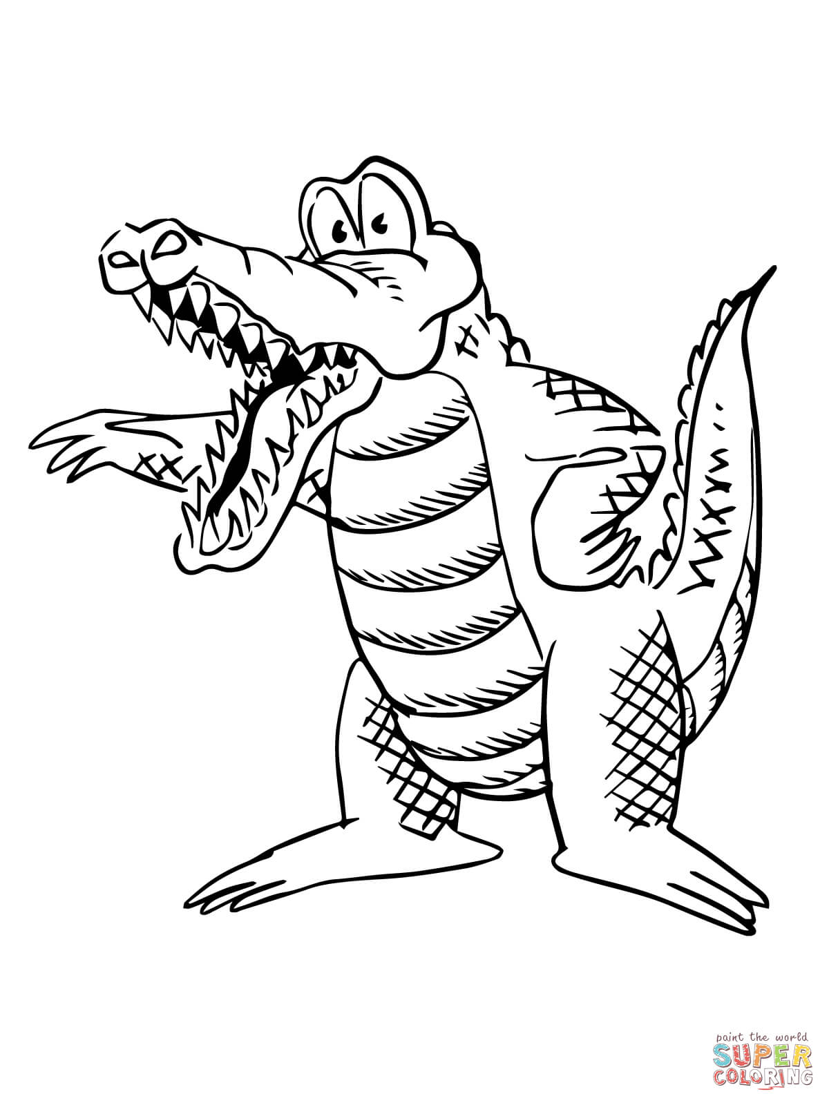 135+ Coloring Pages of Alligators Printable 95