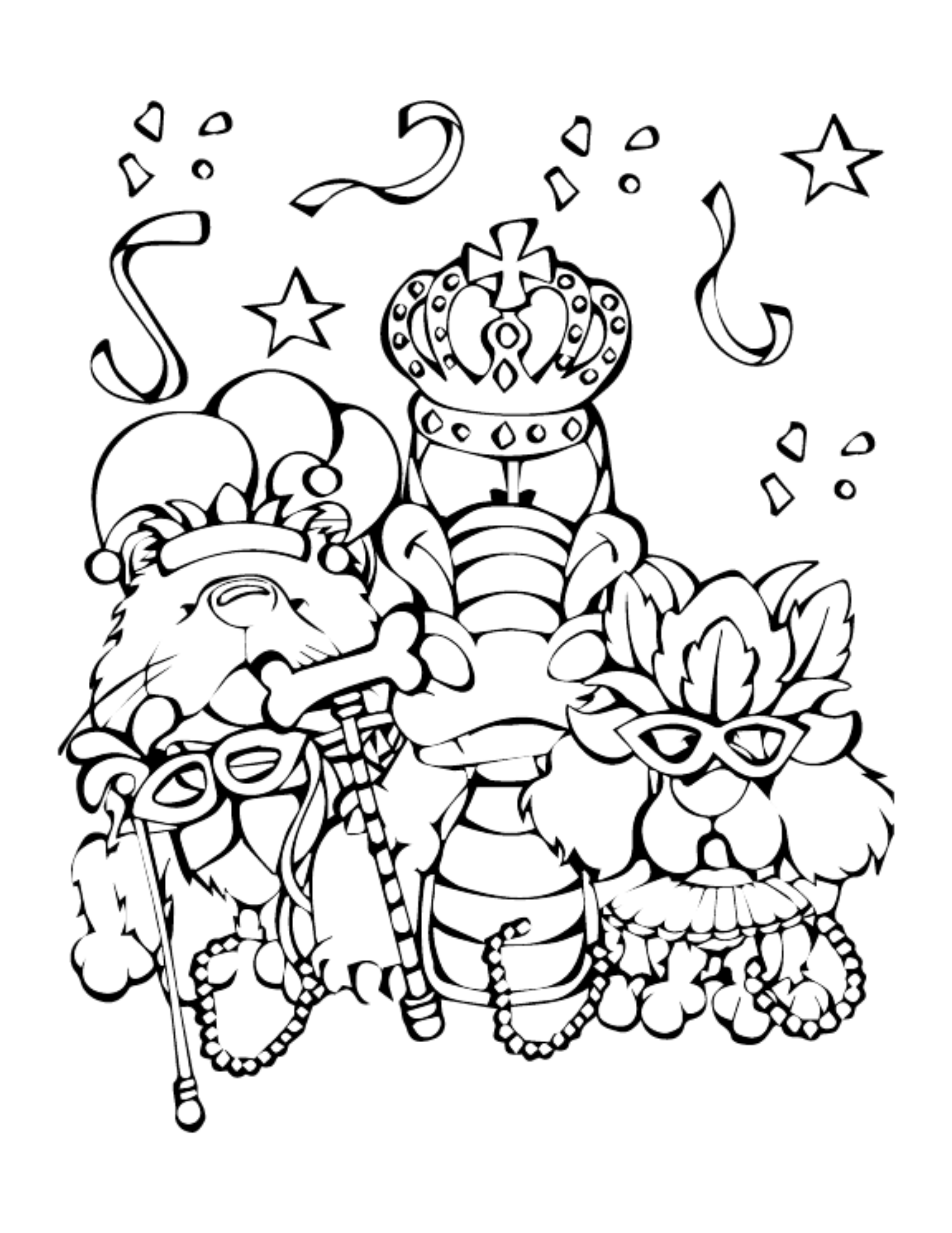 140 King Cake Coloring Pages Printable 108