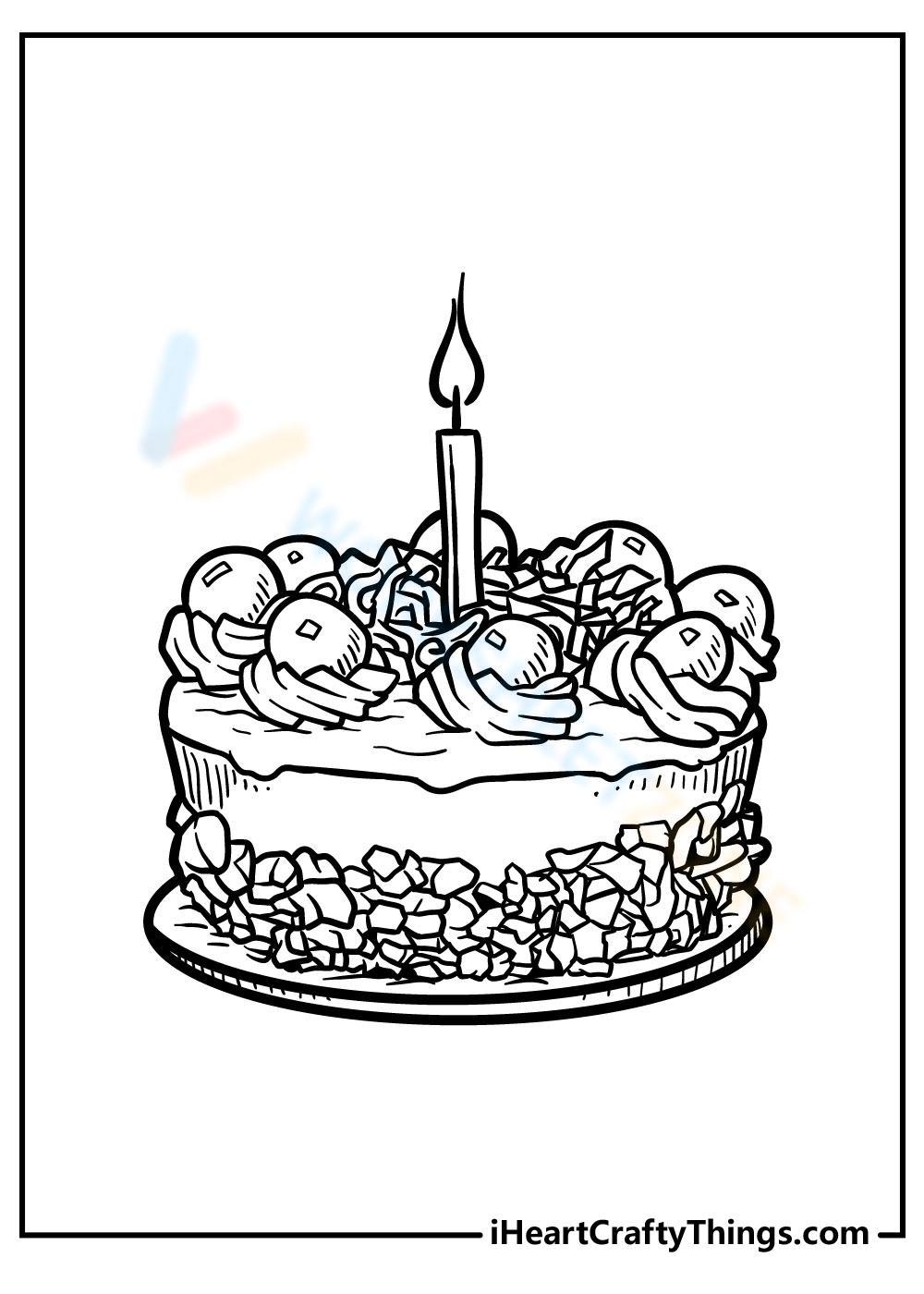 140 King Cake Coloring Pages Printable 124