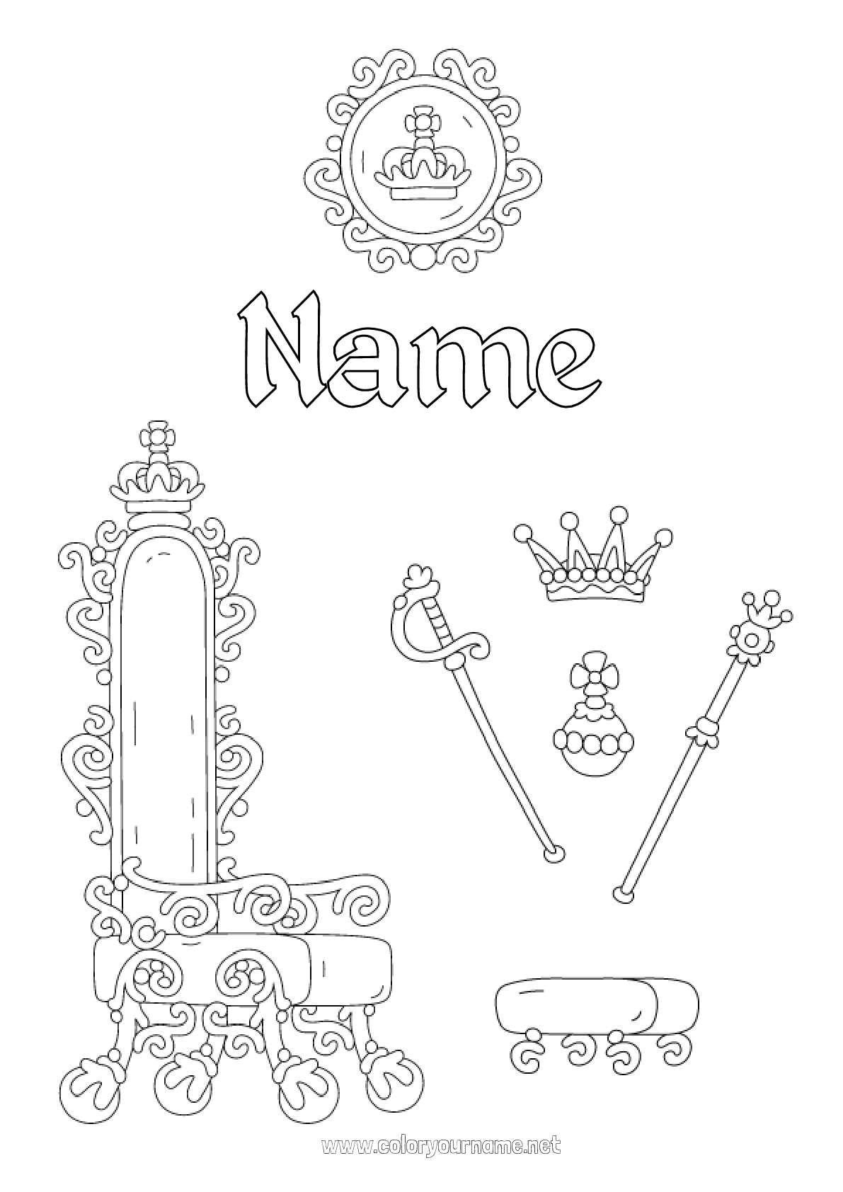 140 King Cake Coloring Pages Printable 82