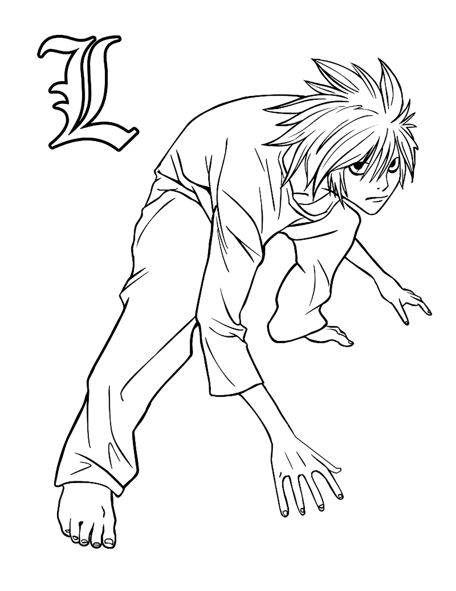 140 Manga Coloring Pages for Boys Printable 129