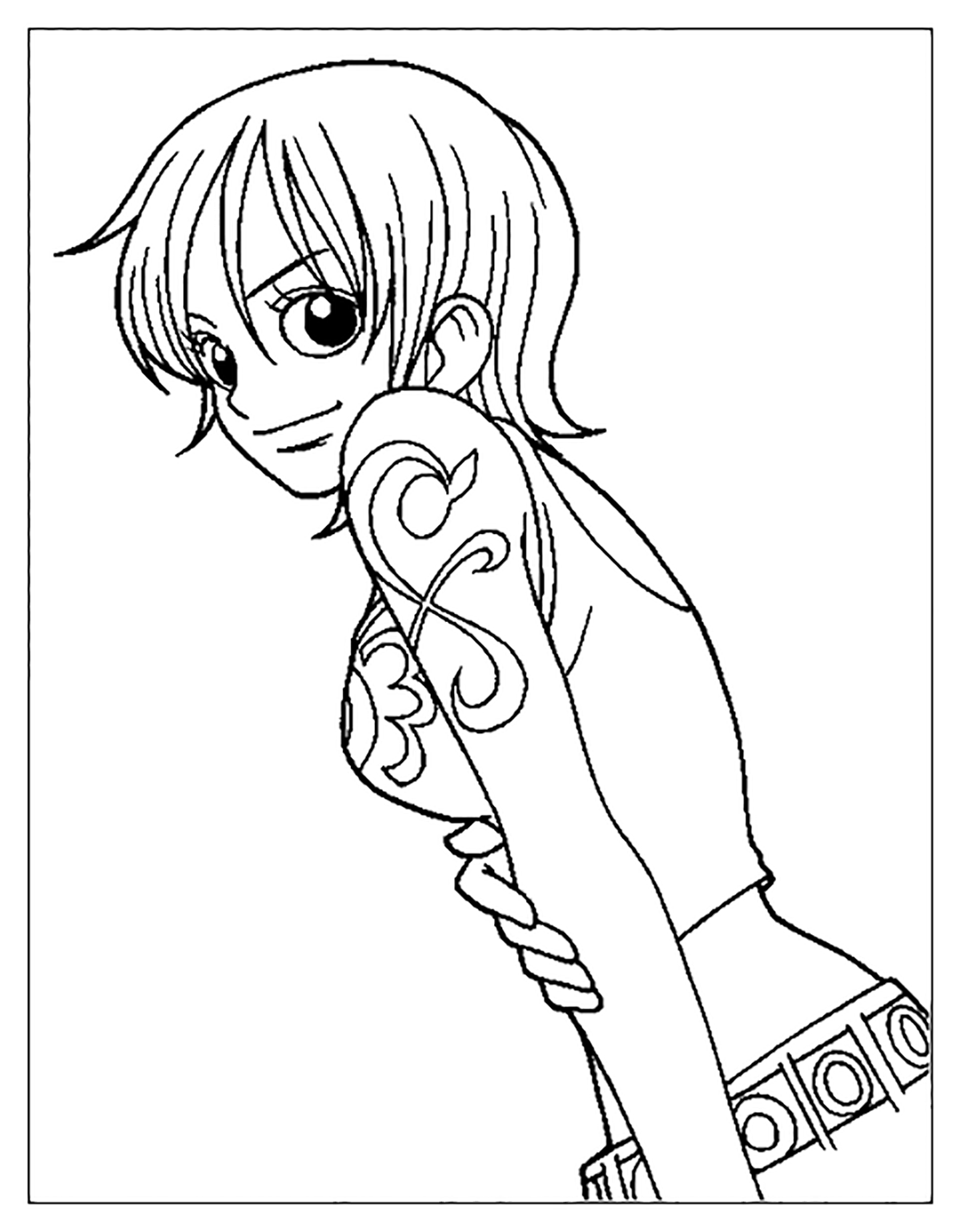 140 Manga Coloring Pages for Boys Printable 23