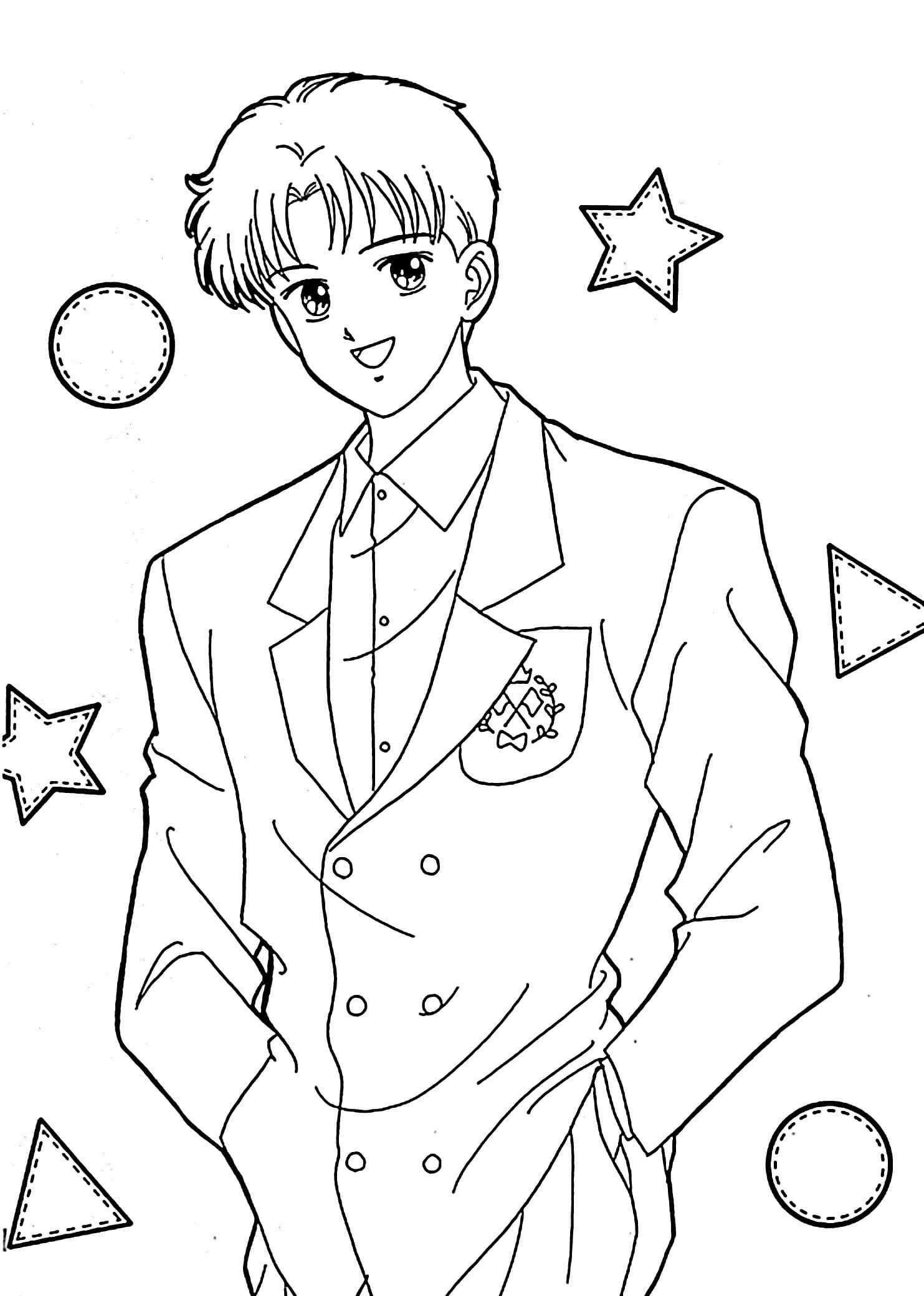 140 Manga Coloring Pages for Boys Printable 26