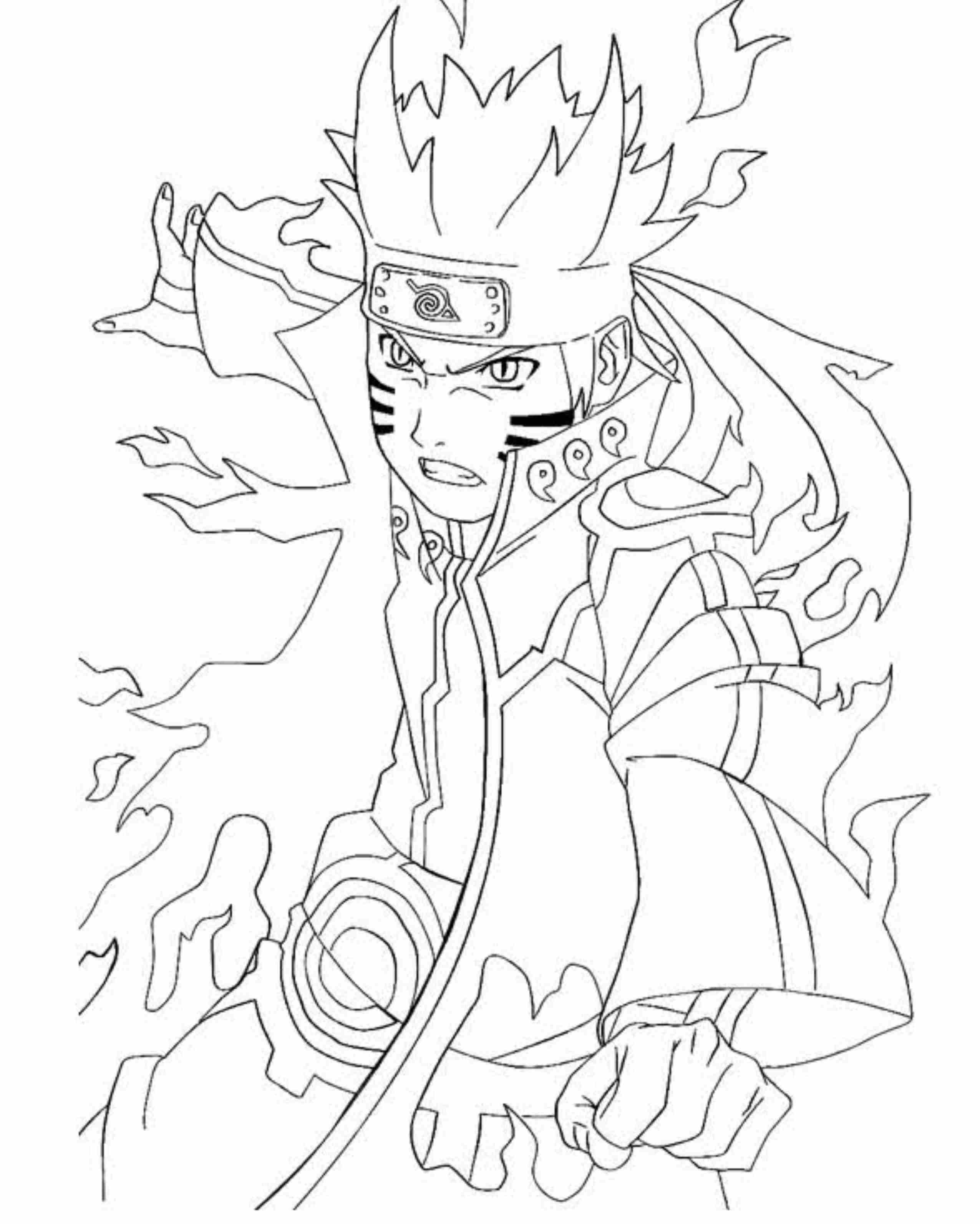 140 Manga Coloring Pages for Boys Printable 28