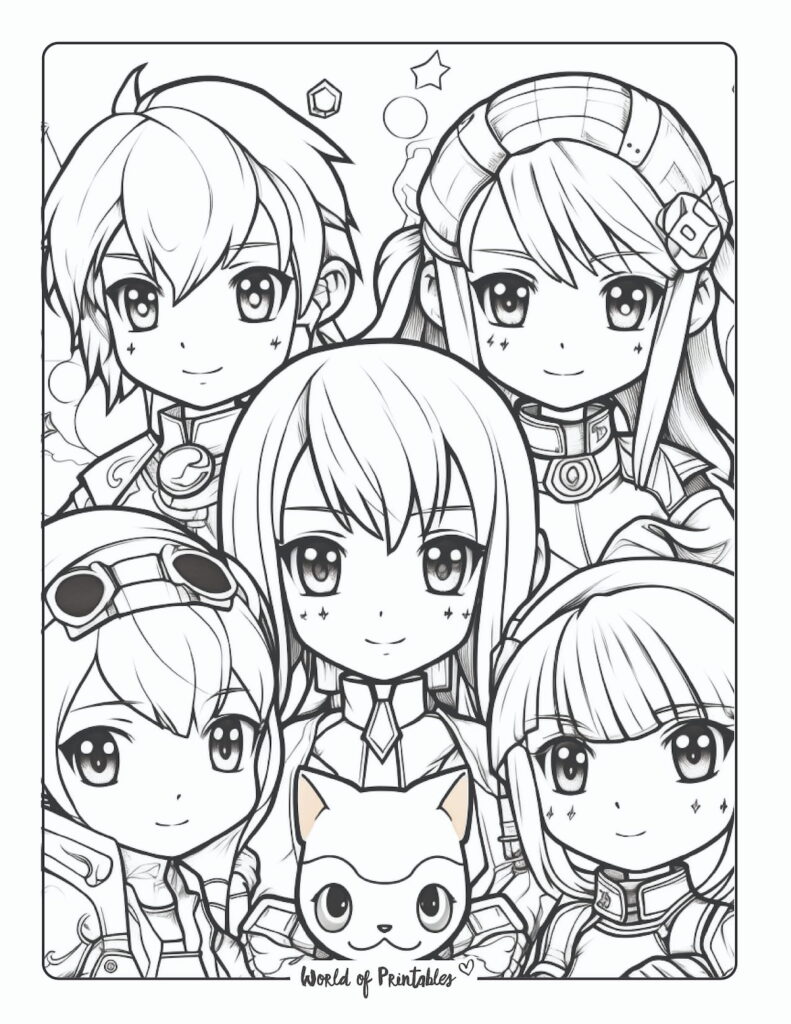 140 Manga Coloring Pages for Boys Printable 38