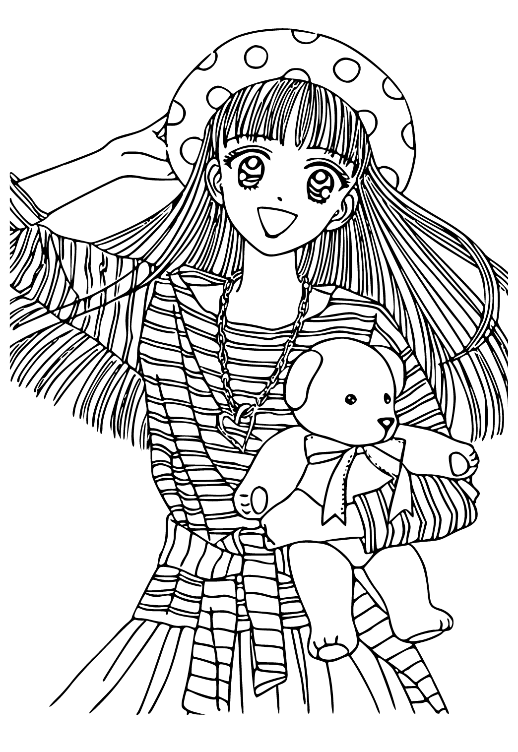 manga coloring pages for boys printable jpg