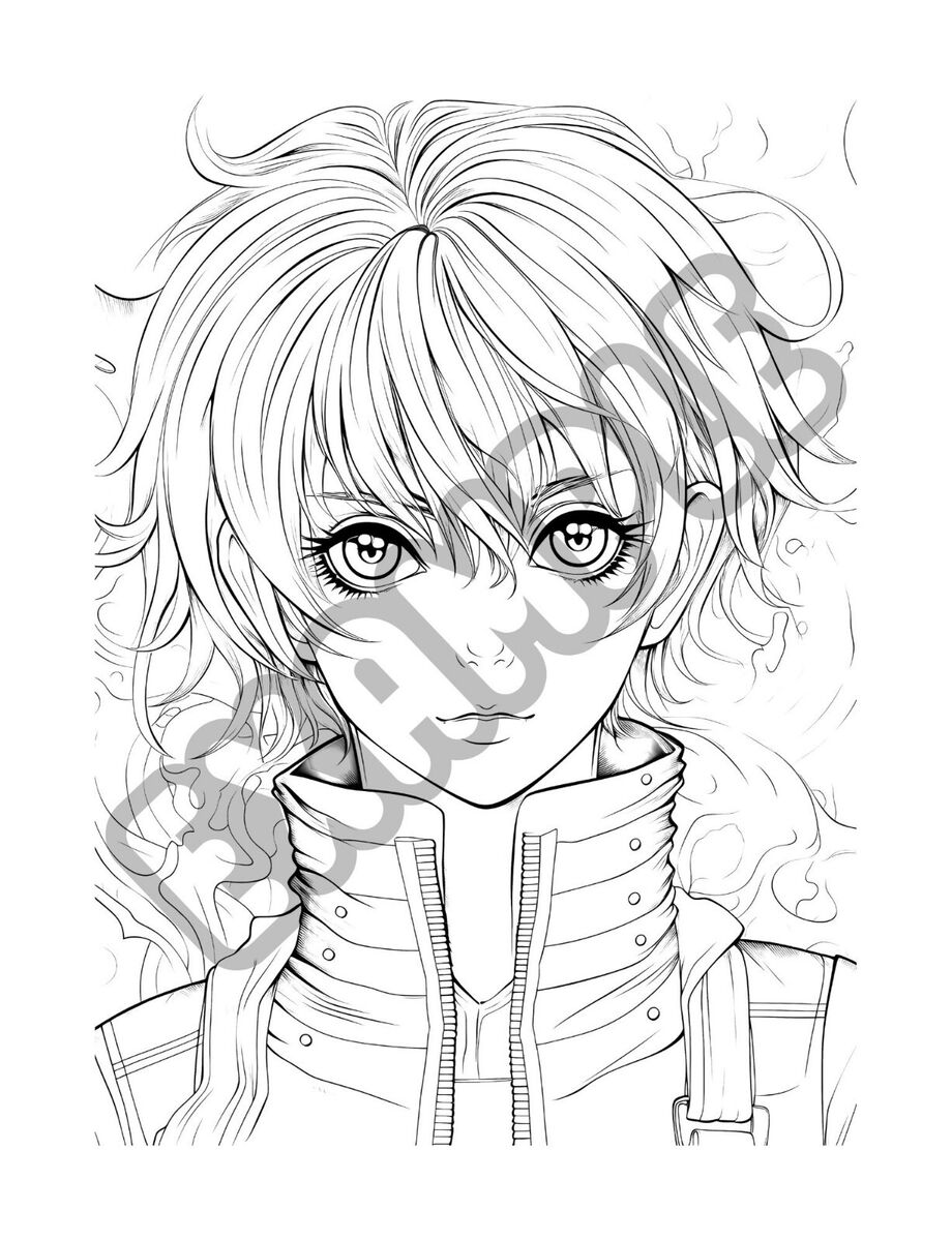 140 Manga Coloring Pages for Boys Printable 50