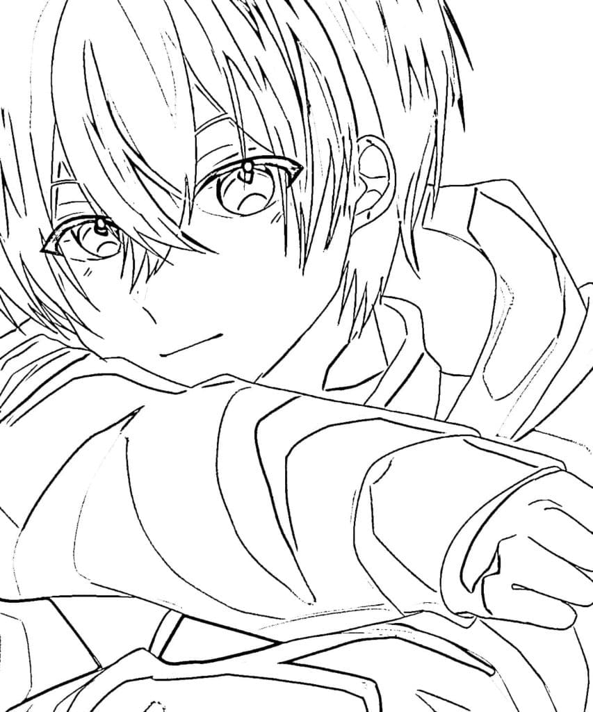 140 Manga Coloring Pages for Boys Printable 52